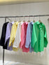 WANWAN Women Solid Color Shirts